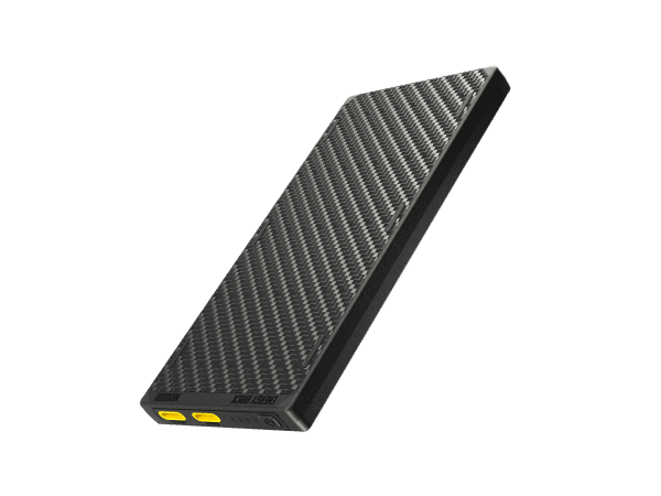 Nitecore Powerbank NB10000 GEN3, power bank compact et léger de 10 000 mAh en fibre de carbone, avec deux ports USB-C