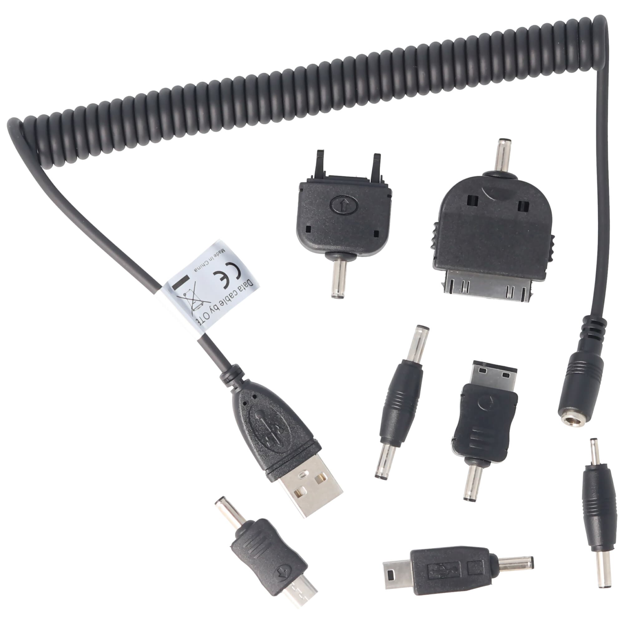 Câble de charge USB universel pour smartphone et téléphone portable, 7 pièces