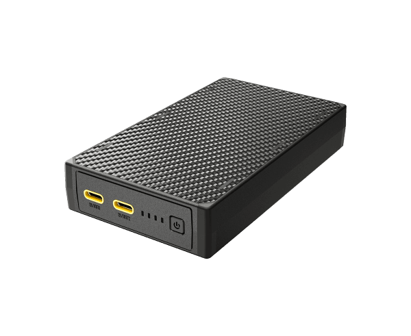 Nitecore Powerbank NB20000 GEN3, batterie externe compacte et légère de 20 000 mAh en fibre de carbone, avec deux ports USB-C