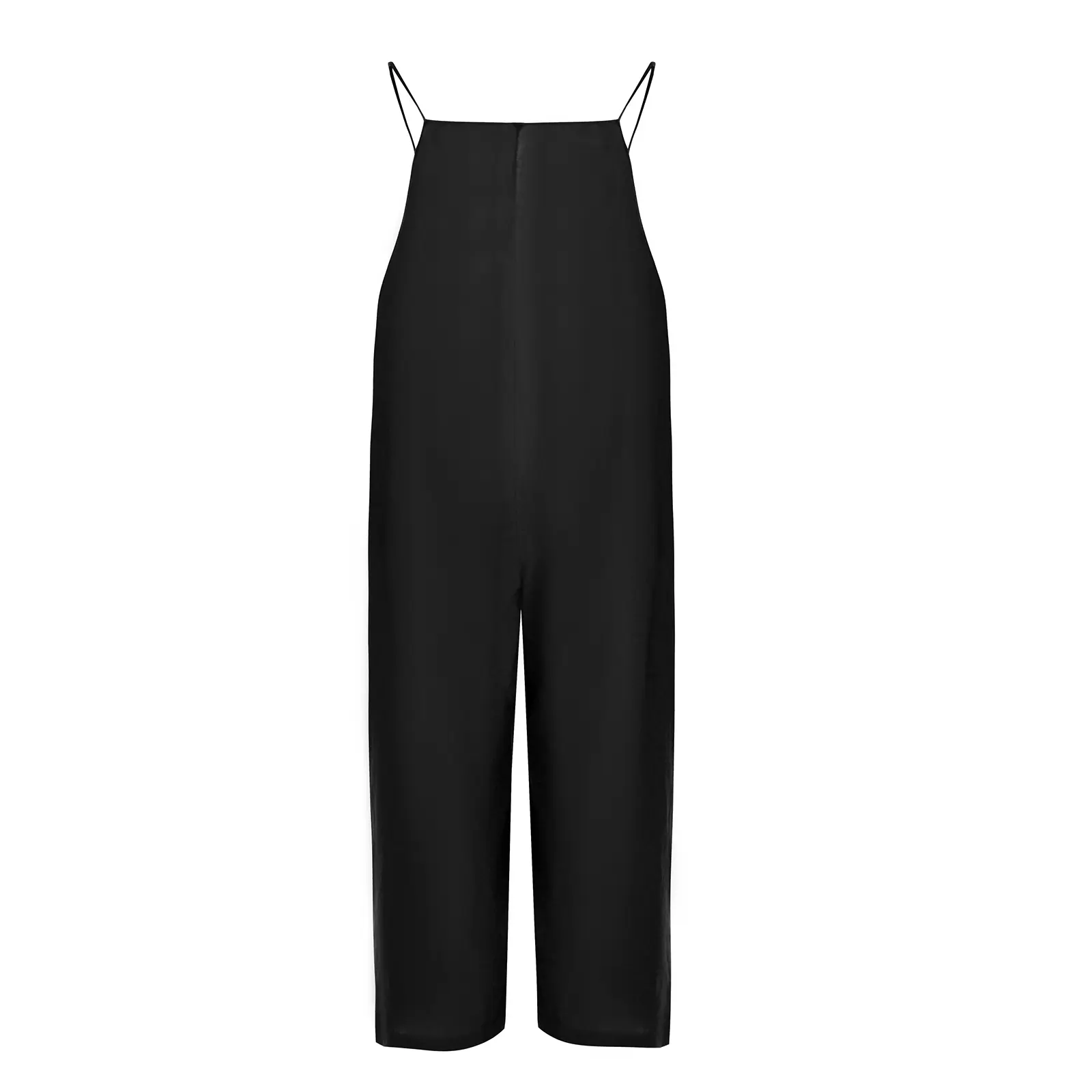 Combinaison minimaliste à fines bretelles en lin mélangé femme Mat Fashion