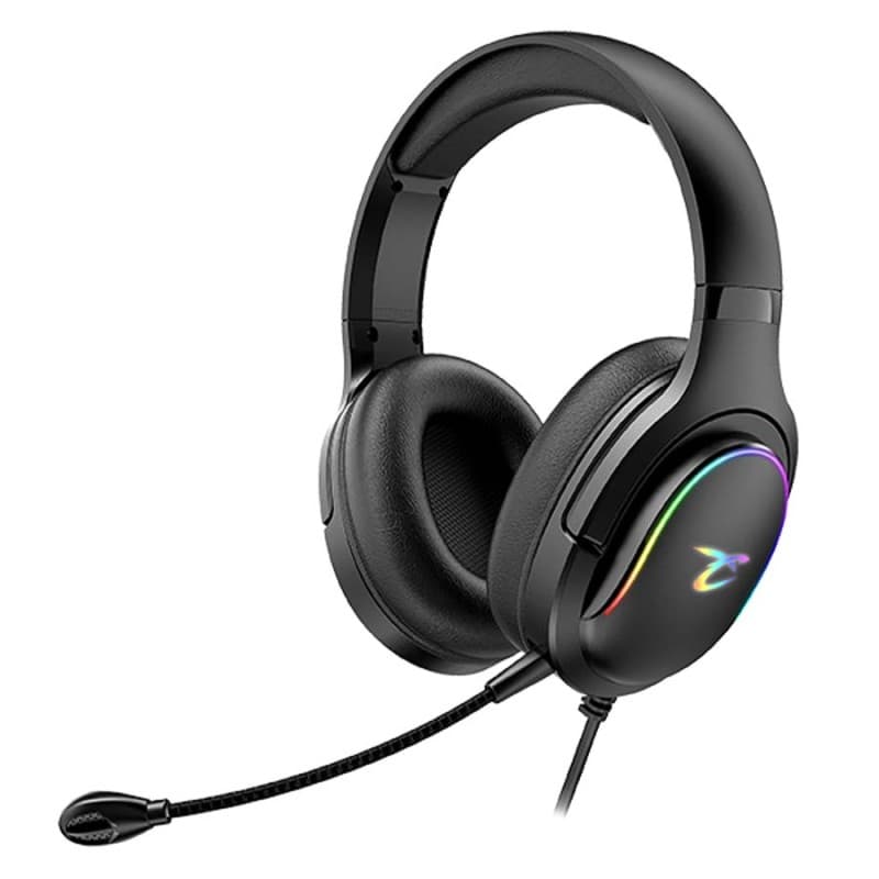 Spectra casque gaming pour PS5 PS4 PC Xbox, HP 40 mm, micro inclinable, réglage volume, noir