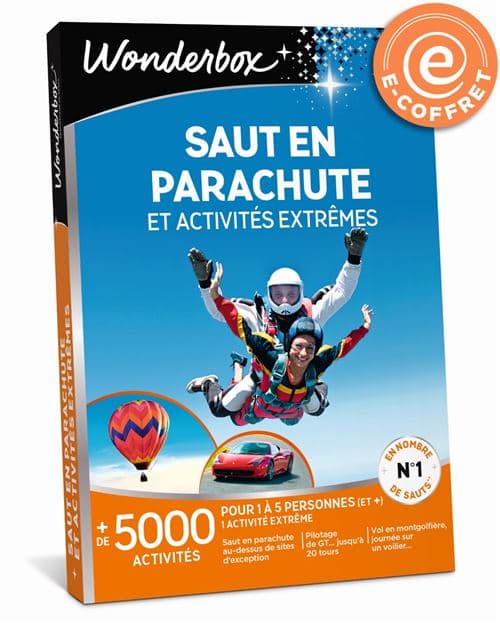 E-coffret Wonderbox Saut en parachute et activités extrêmes